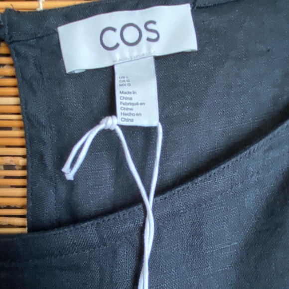 COS Drawstring-waist Linen Jumpsuit . US L - Picture 4 of 5